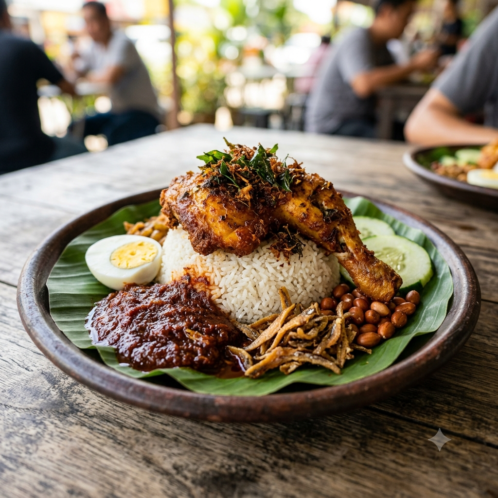 Nasi Lemak Ayam Berempah